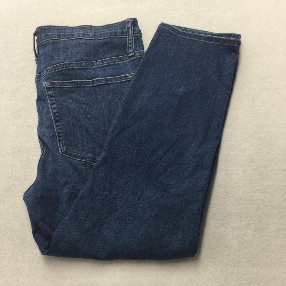 J.Crew High-Rise Vintage Straight Jeans Womens 31 Blue Med Wash Stretch 31x28